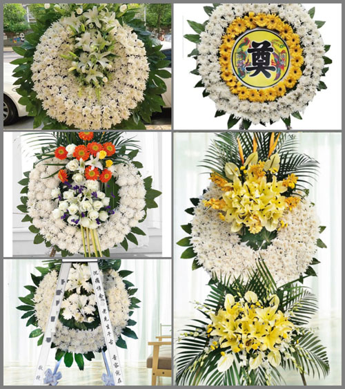四川成都大邑县安仁镇齐埝村花圈速递